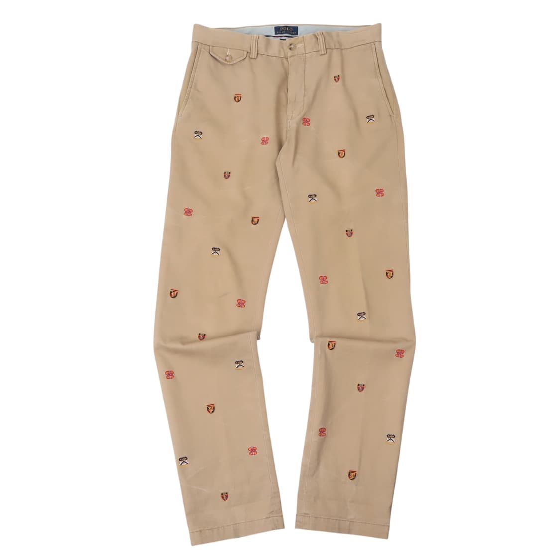 폴로 랄프로렌 베이지 쉴드 자수로고 트윌 코튼 스트레이트핏 팬츠  상품이미지1