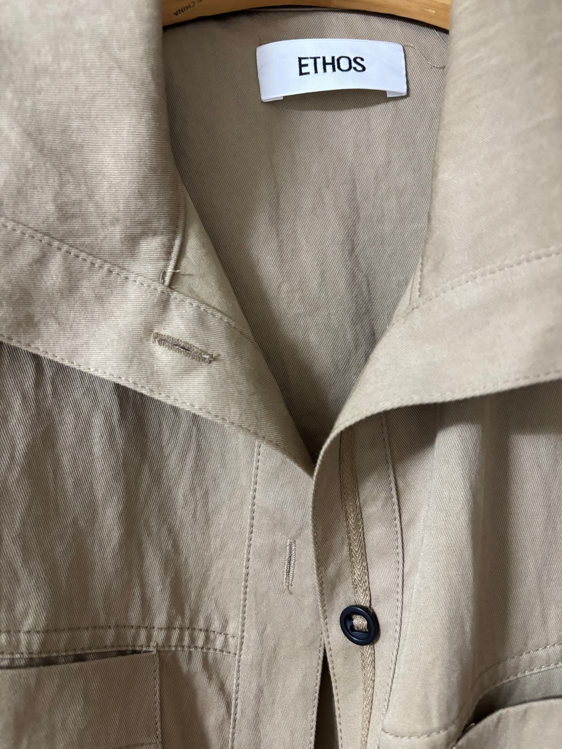 에토스 유틸리티 포켓셔츠 베이지 상품이미지3