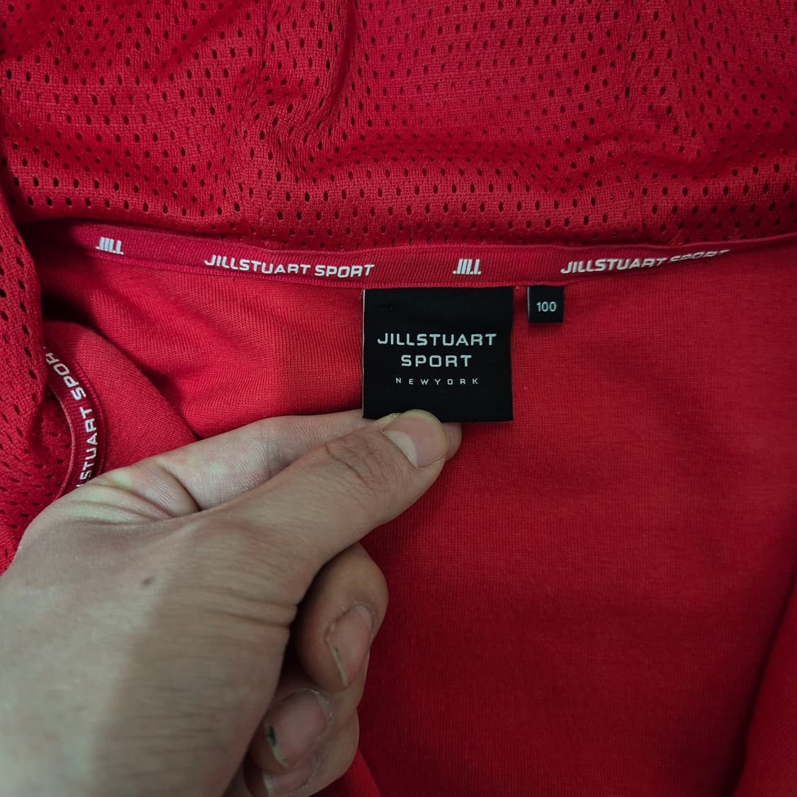 질스튜어트 스포츠 뉴욕 투톤 배색 아노락 후드집업 L(100) 상품이미지7