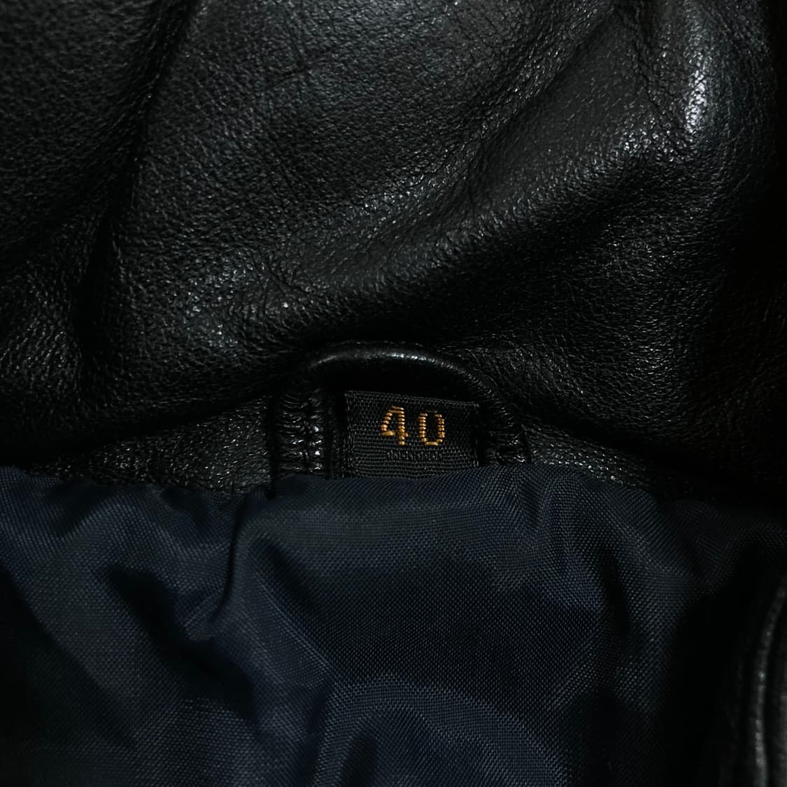 빈티지 블랙 컬러 양가죽 봄버 자켓 상품이미지3