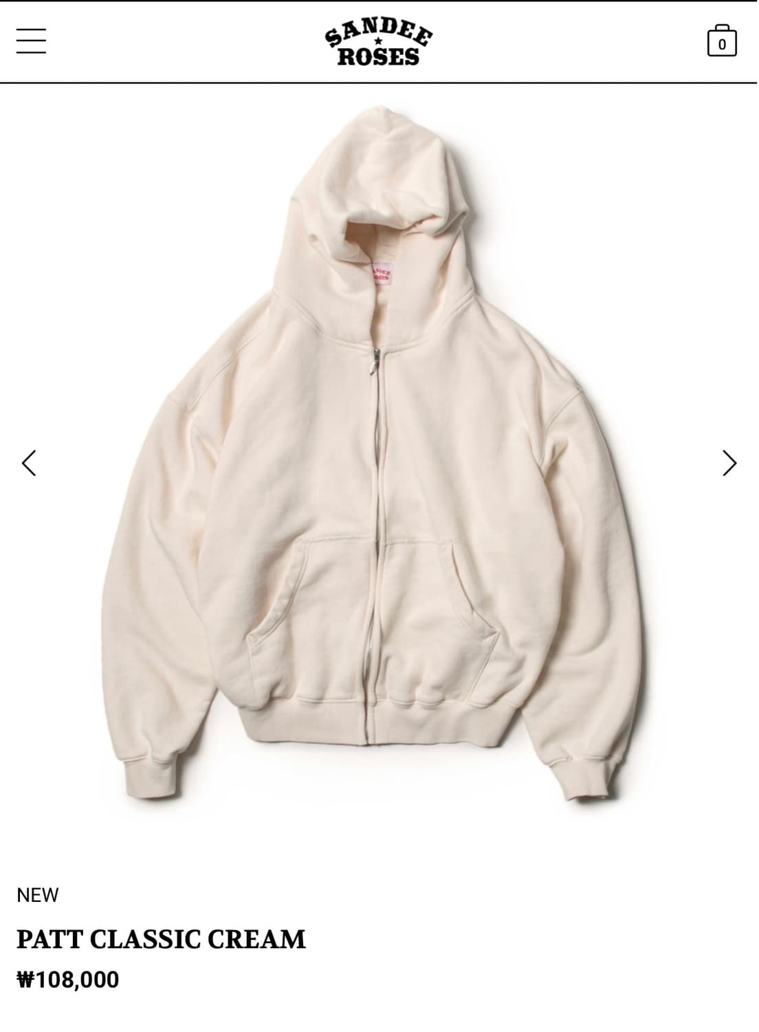 샌디앤로지스 후드집업 2사 상품이미지1