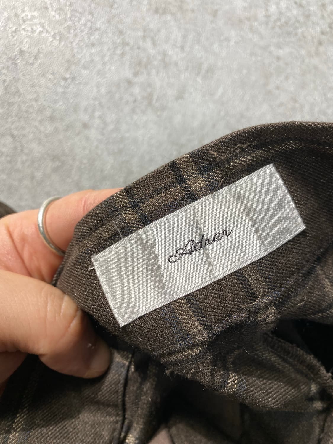 [M] Adrer 재팬 브라운 체크 벌룬 팬츠 상품이미지6