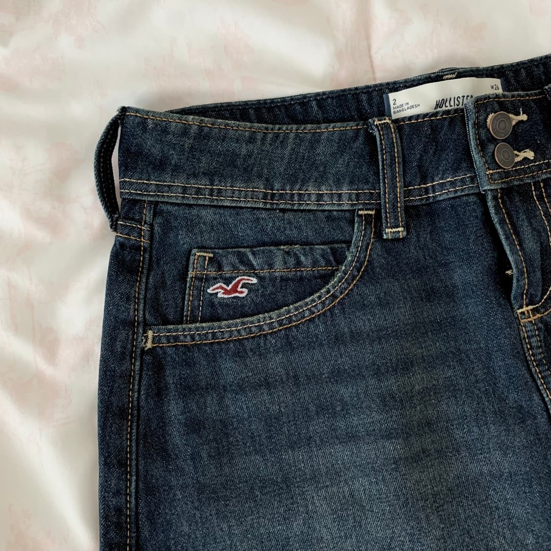 홀리스터 로우라이즈 청치마 상품이미지4