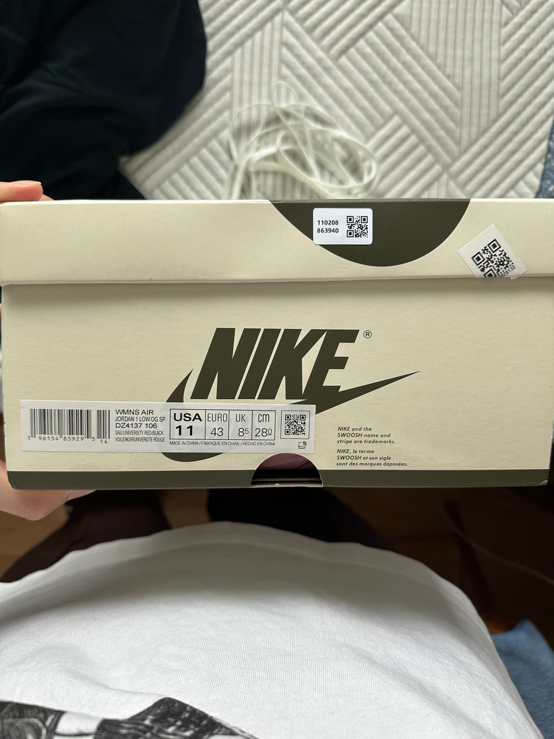 나이키 에어조던1 트래비스 스캇 OG 미디엄 올리브 280 상품이미지10