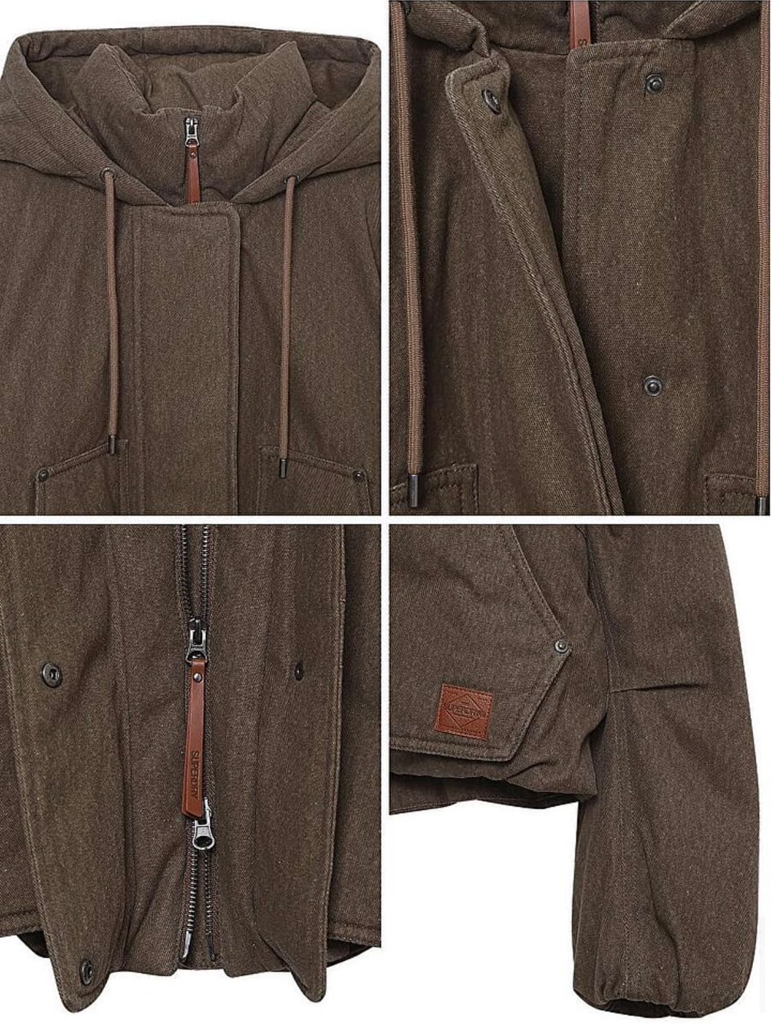 새상품) 슈퍼드라이 (아일릿 이로하 착용) 패딩 후드 자켓 상품이미지3