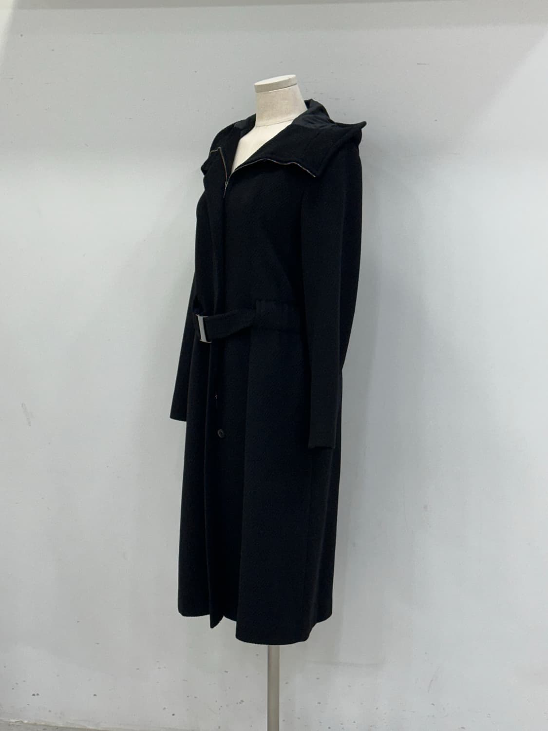 막스마라 블랙 후드 코트 상품이미지4