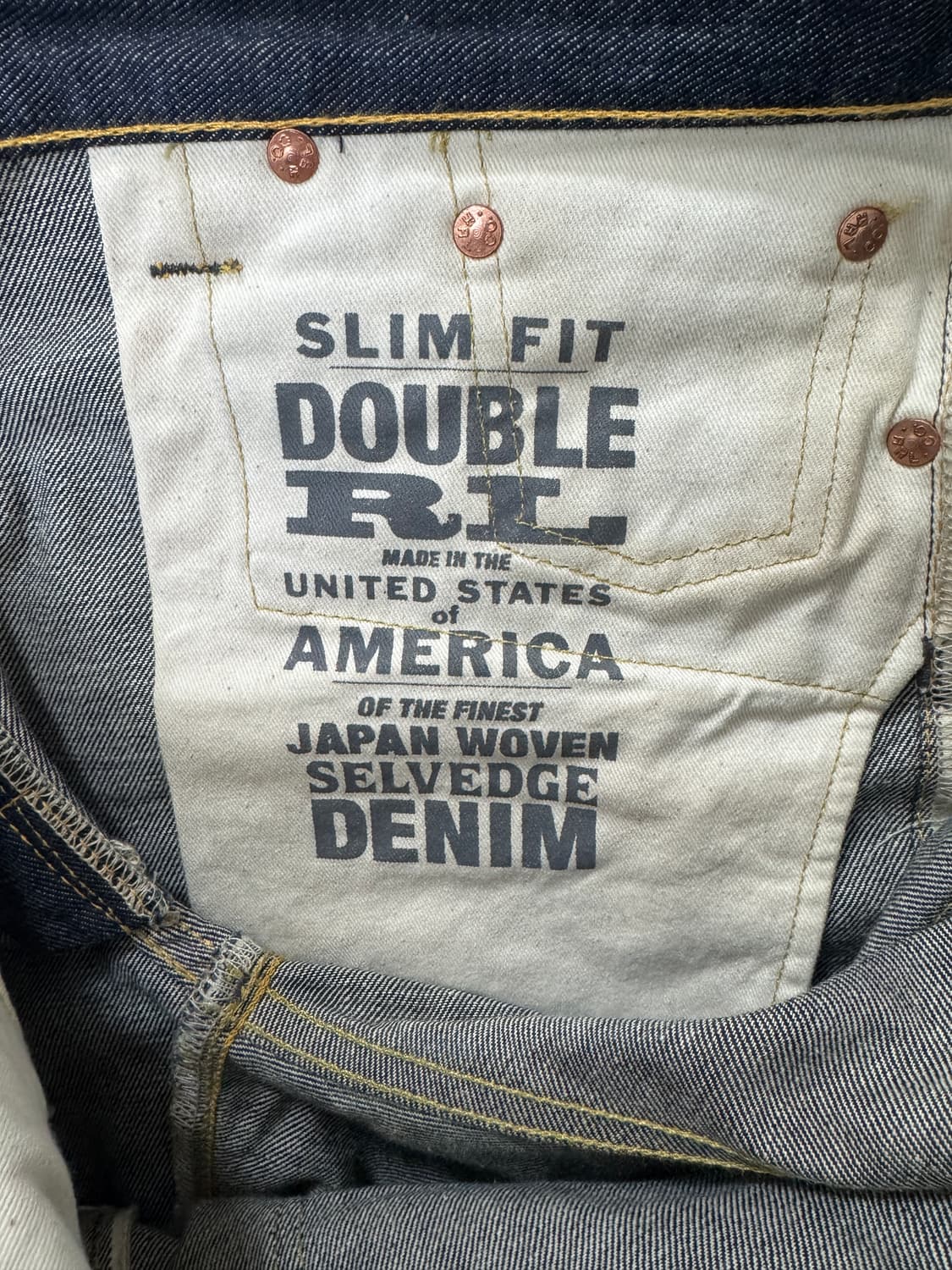 RRL 슬림핏 셀비지 데님 팝니다. (30/30) 상품이미지6