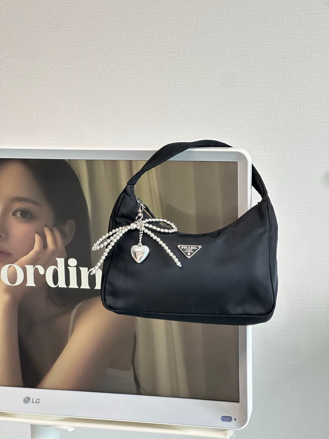 프라다 포코노 나일론 호보백 숄더백 토트백 미니 블랙 상품이미지2