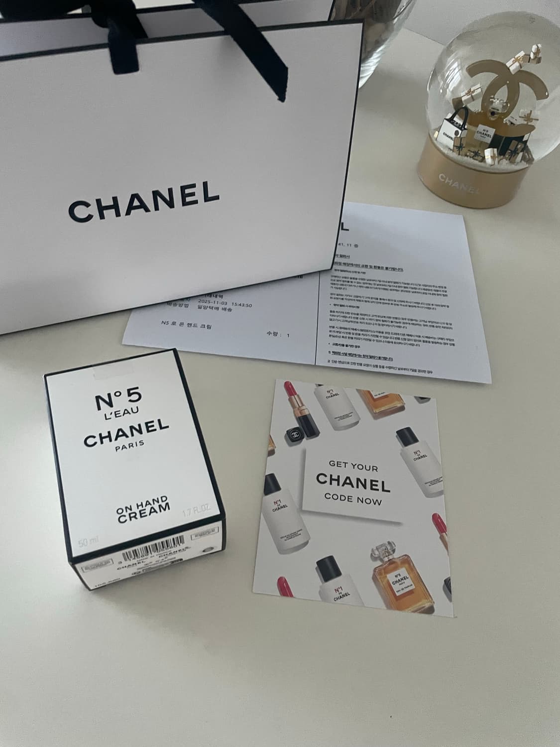 (완전새상품!) 샤넬 한정판 no. 5 핸드크림  상품이미지1