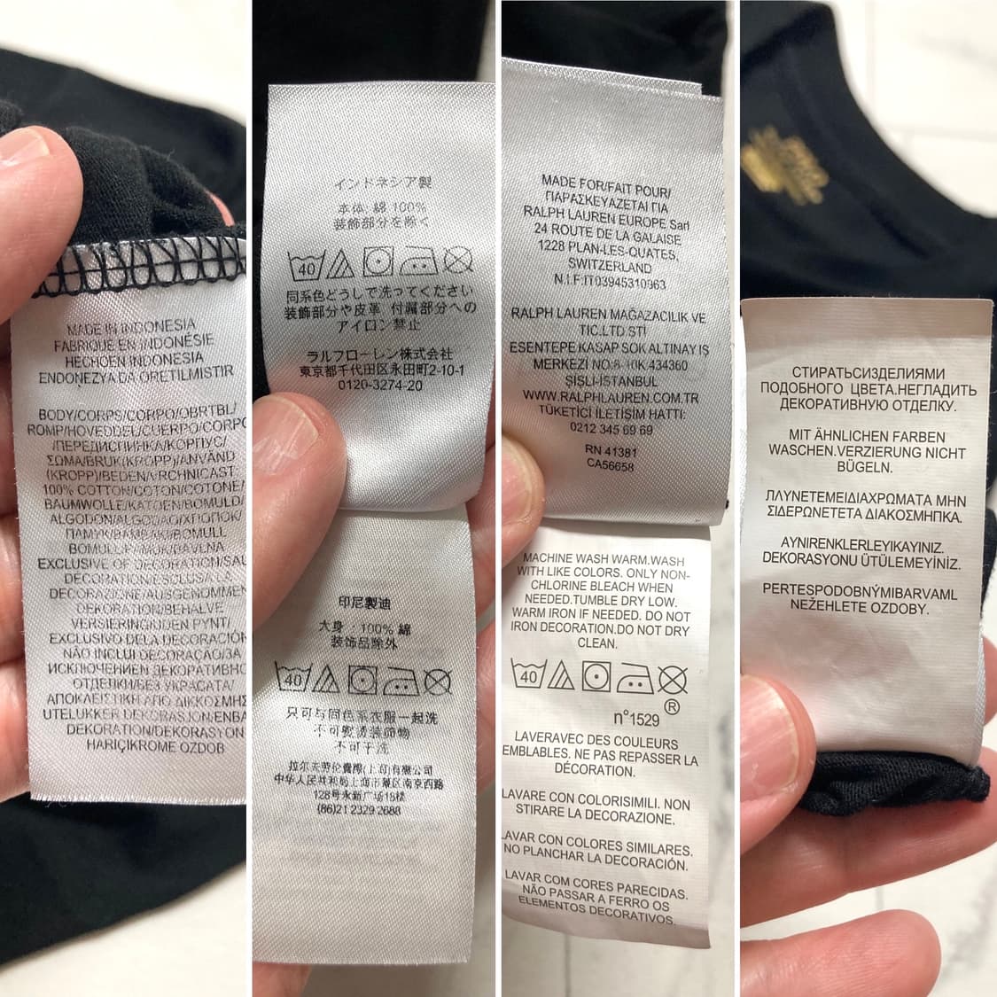 (거의 새것)폴로 신형 기본 로고 반팔티 100-105 XL 상품이미지5