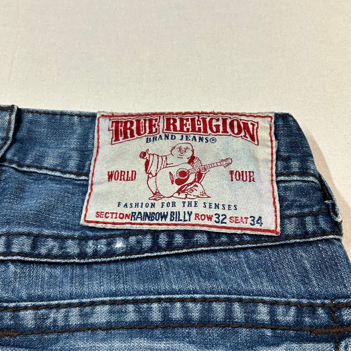 34inch) 트루릴리전 레인보우 빌리 부츠컷 데님 청바지 상품이미지4