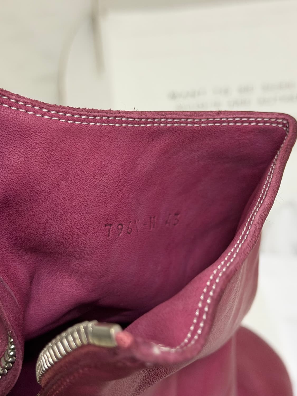 구이디 GUIDI 호스 풀 그레인 백 지퍼 핑크 부츠 상품이미지7