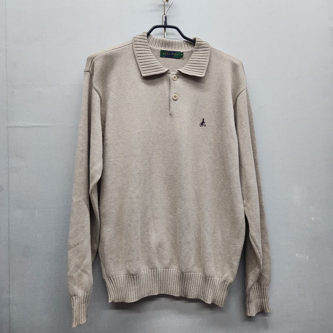 빈폴 로고 PK 카라 니트 L 상품이미지1