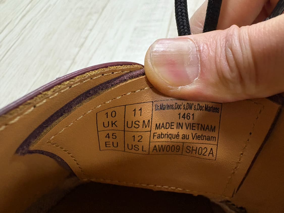 닥터마틴 1461 3홀 체리레드 290 상품이미지7