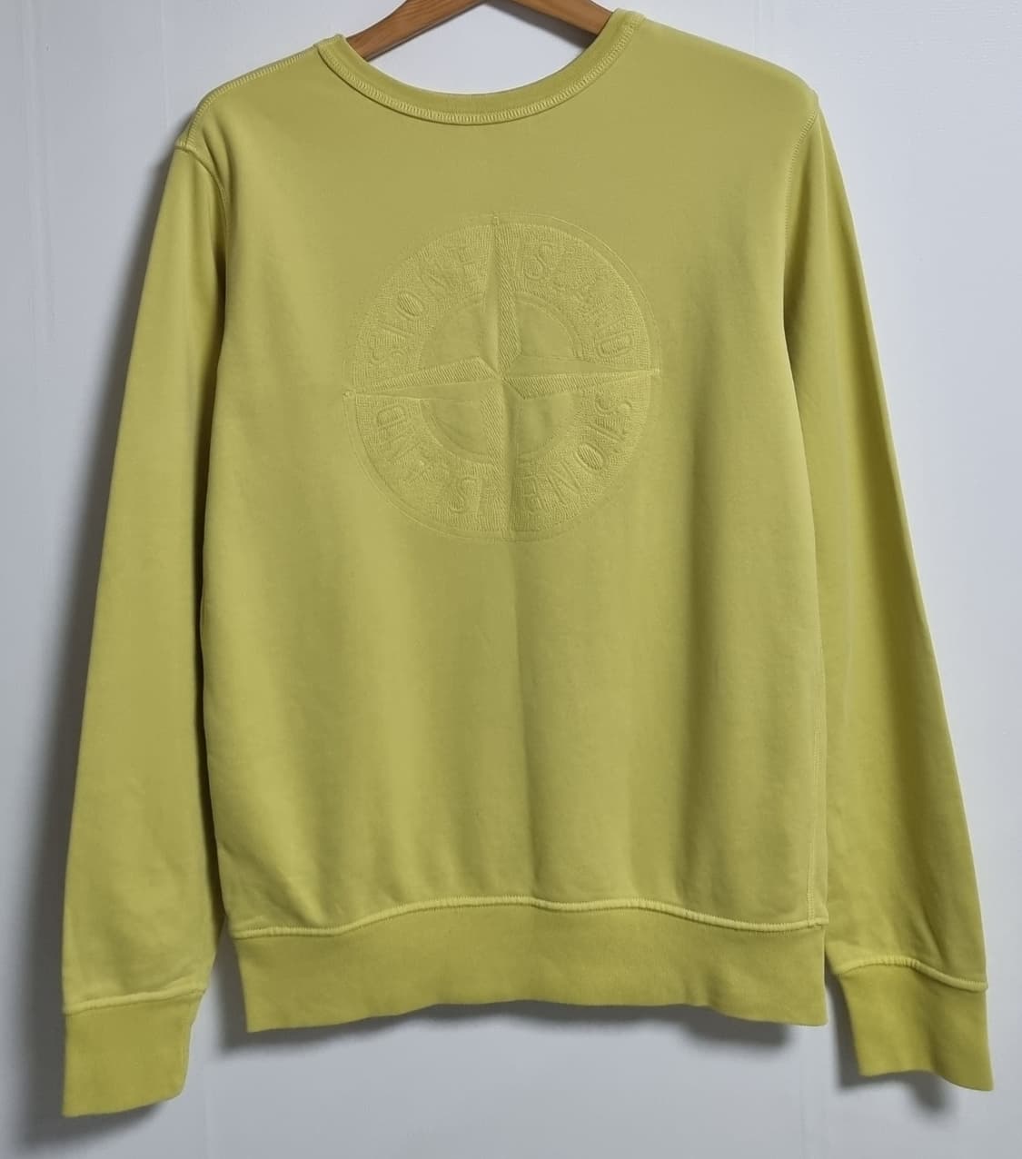 M (95) 스톤아일랜드 라임 맨투맨 QR인증정품 상품이미지2