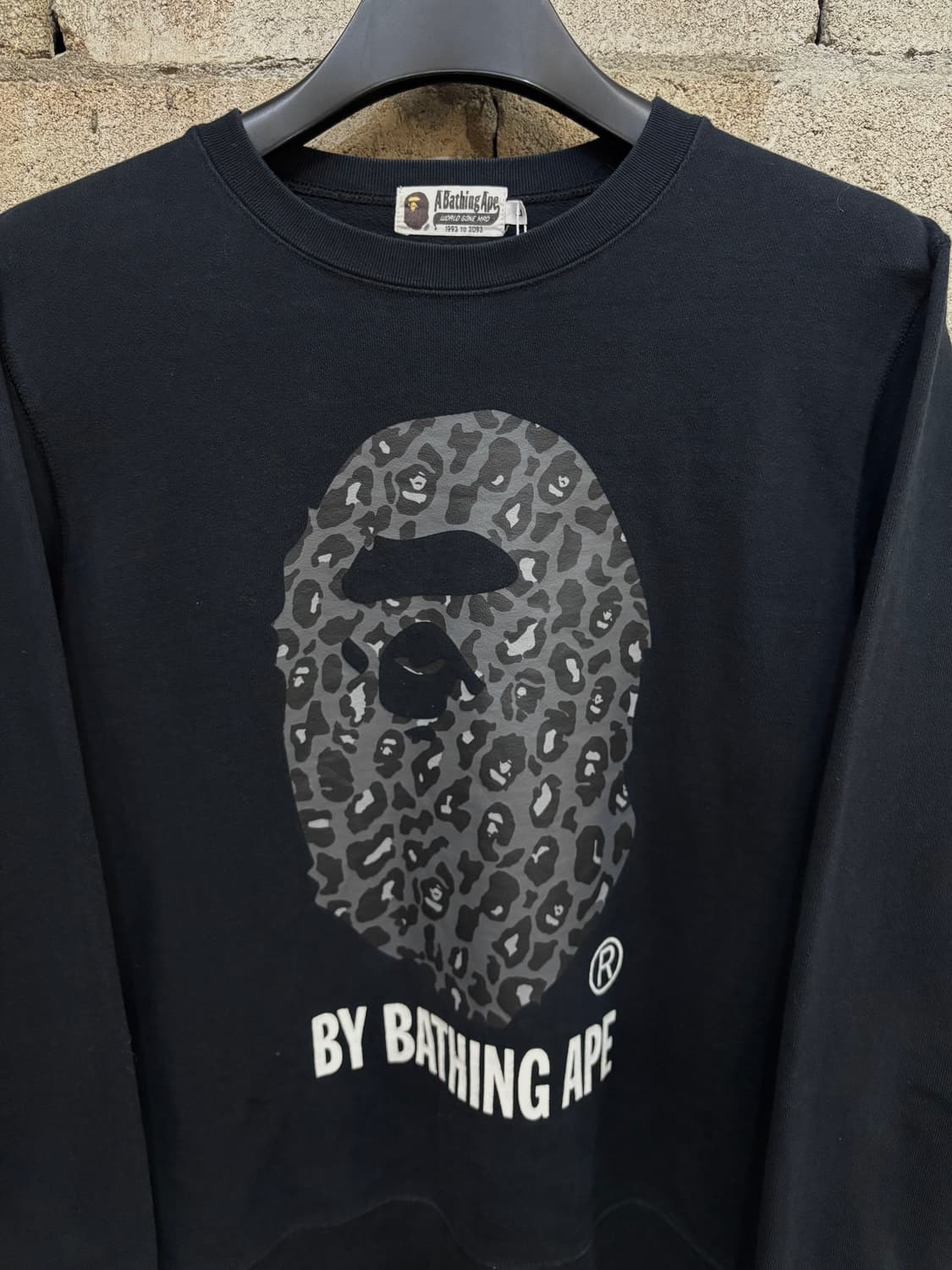 배이프 빅 에이프 헤드 레오파드 맨투맨 상품이미지3