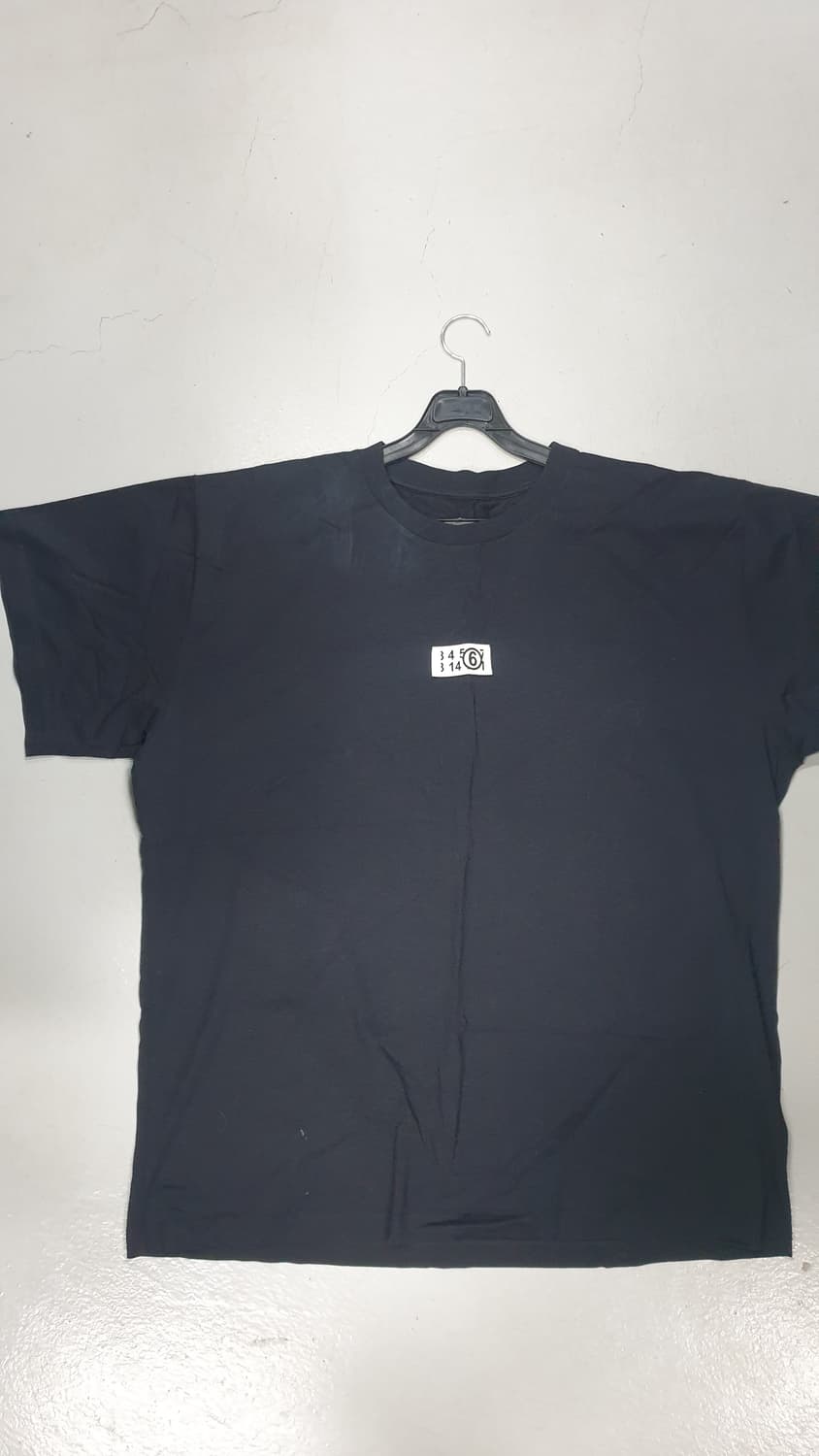 MM6 메종 마르지엘라 블랙 반팔 티셔츠 XL 상품이미지1