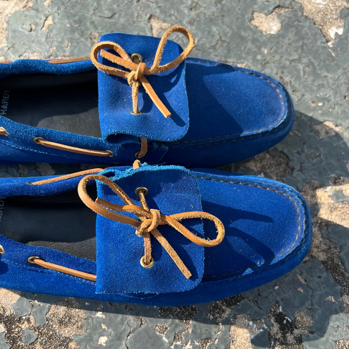 피에르하디 블루 스웨이드 보트 슈즈 상품이미지5