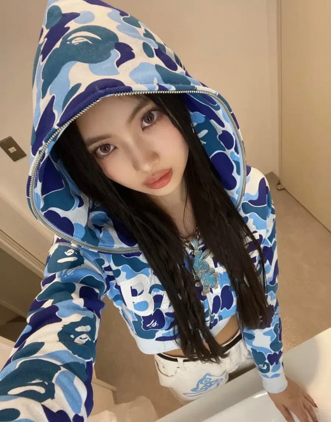 베이프 ABC카모 후드 집업 상품이미지1
