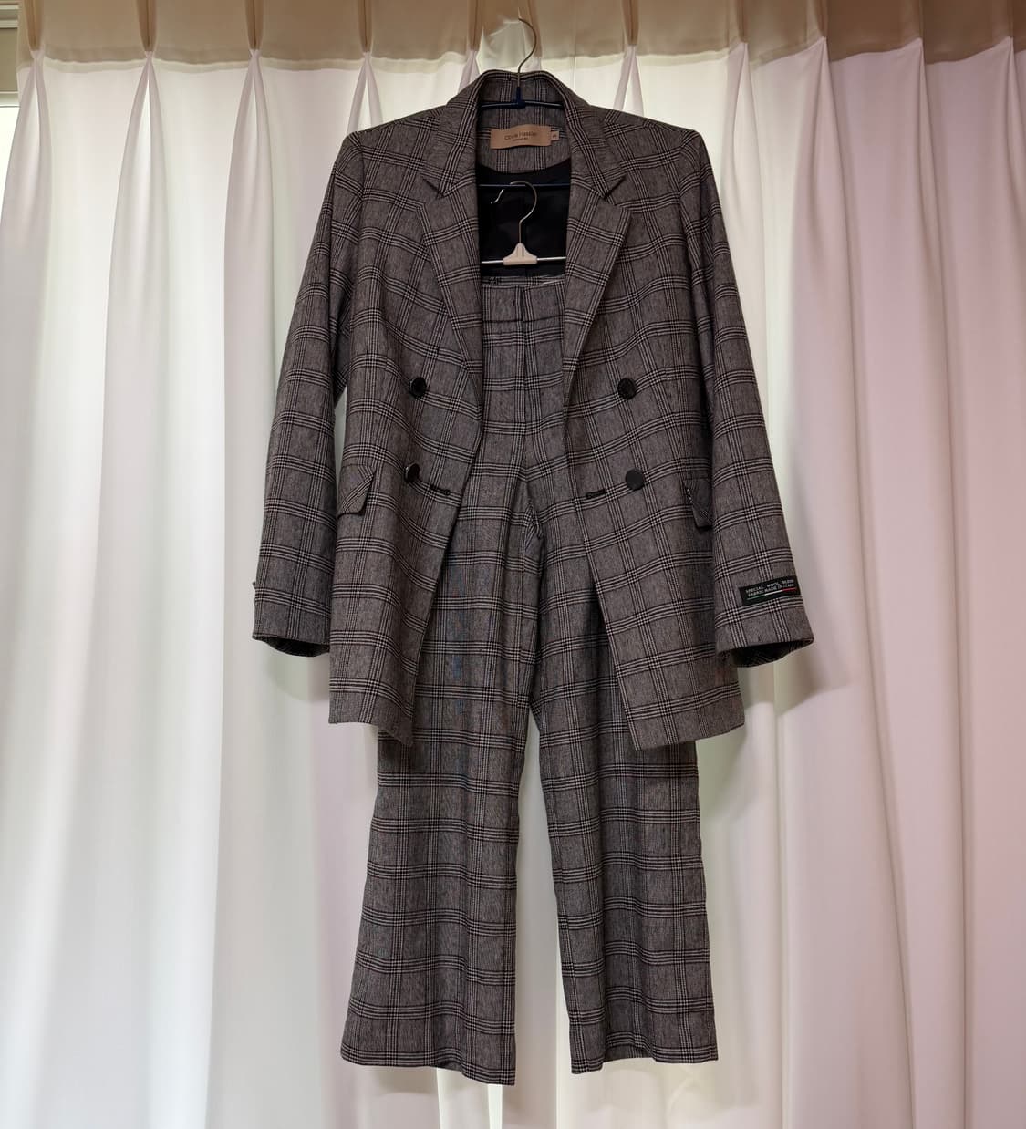 올리비아 하슬러 울 체크 수트셋업 상품이미지1