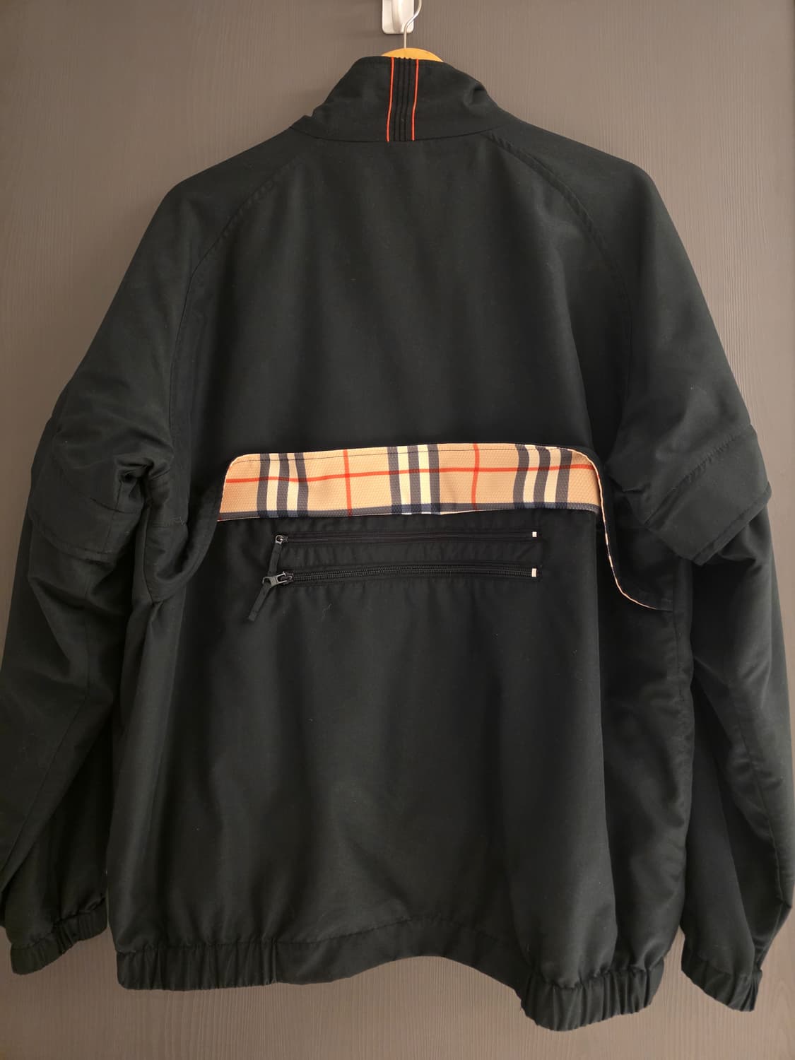버버리 체크 안감 바람막이 자켓 사이즈L,105~110 상품이미지5