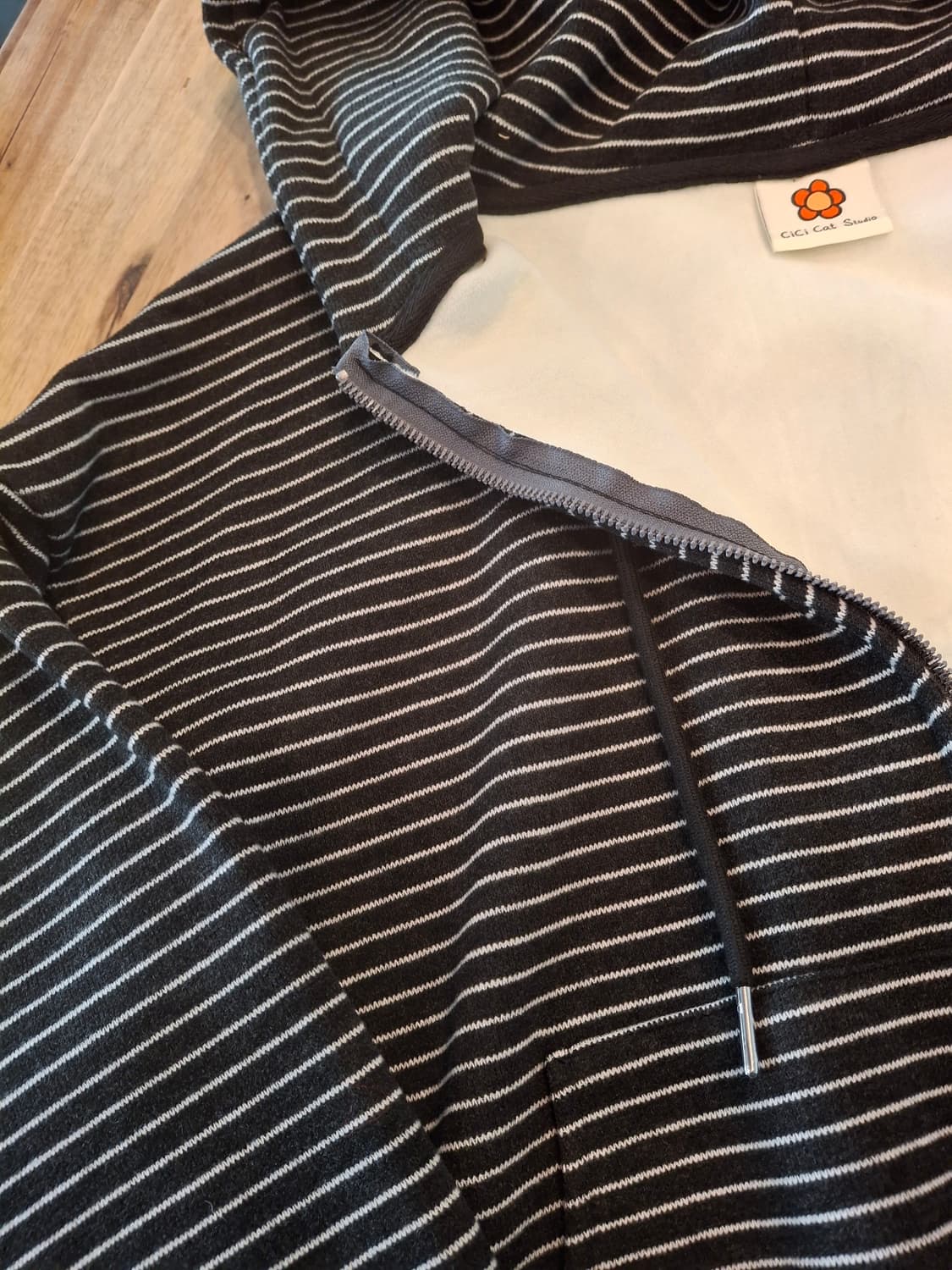 (마지막특가) 스트라이프 후드집업 프리 상품이미지4