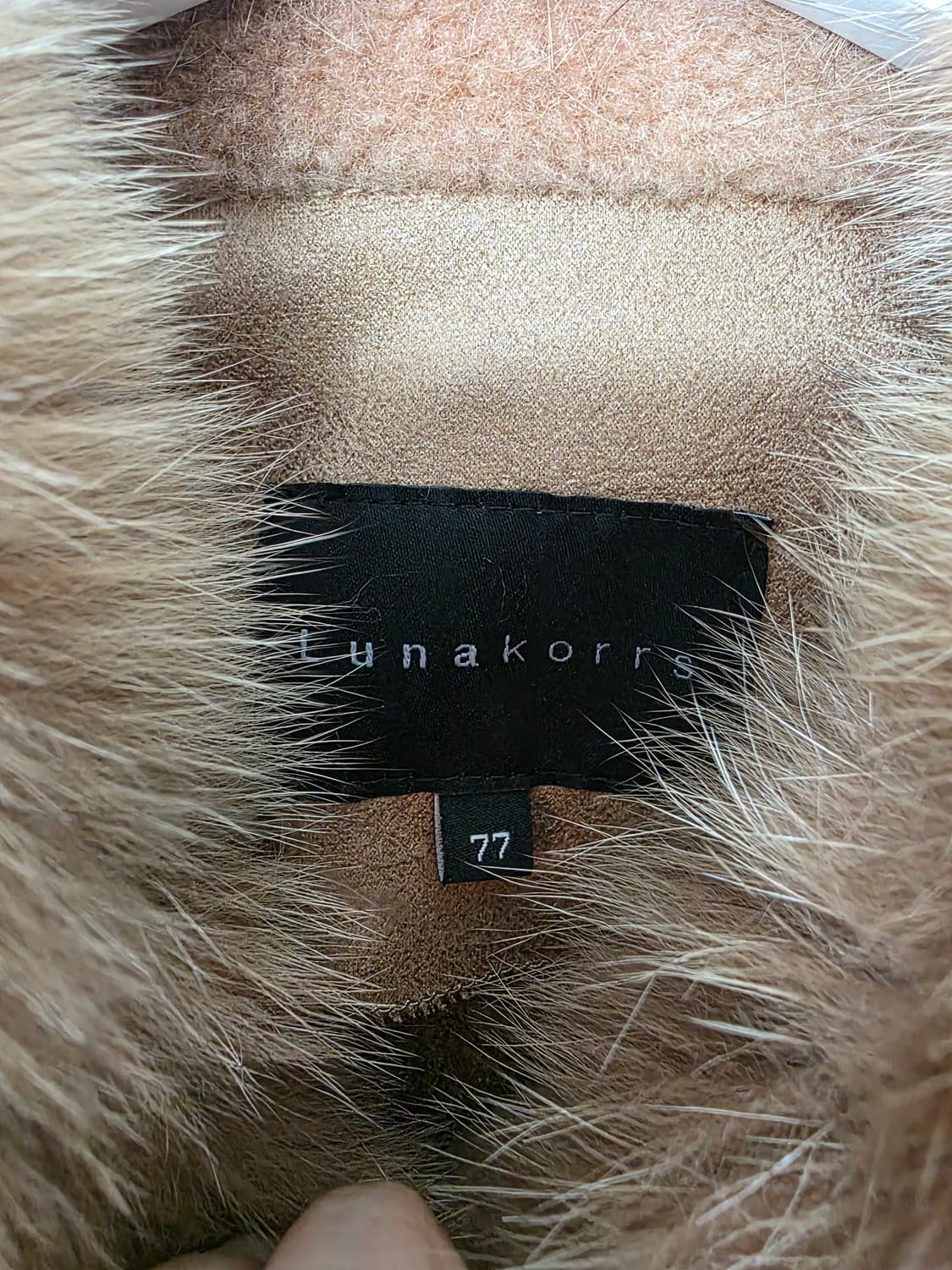 루나코어스 여성 양모 카라 폭스 롱 코트 상품이미지3