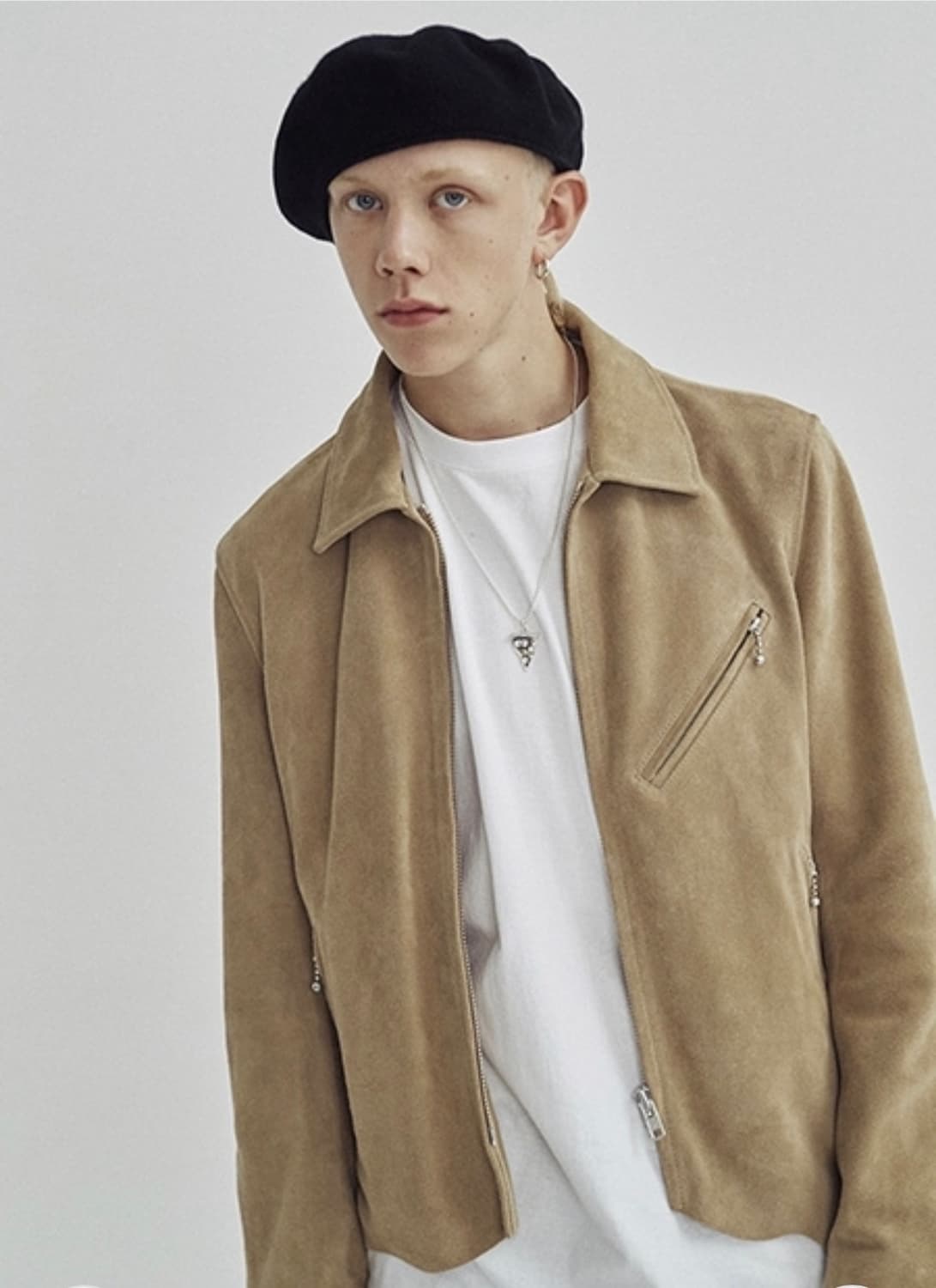 비바스튜디오 언발란스 스웨이드 싱글 라이더자켓 M 상품이미지2