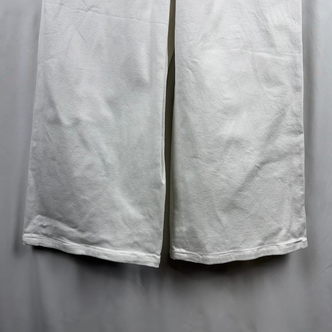 (42) 베네통 우먼스 와이드 데님 팬츠 화이트 상품이미지3