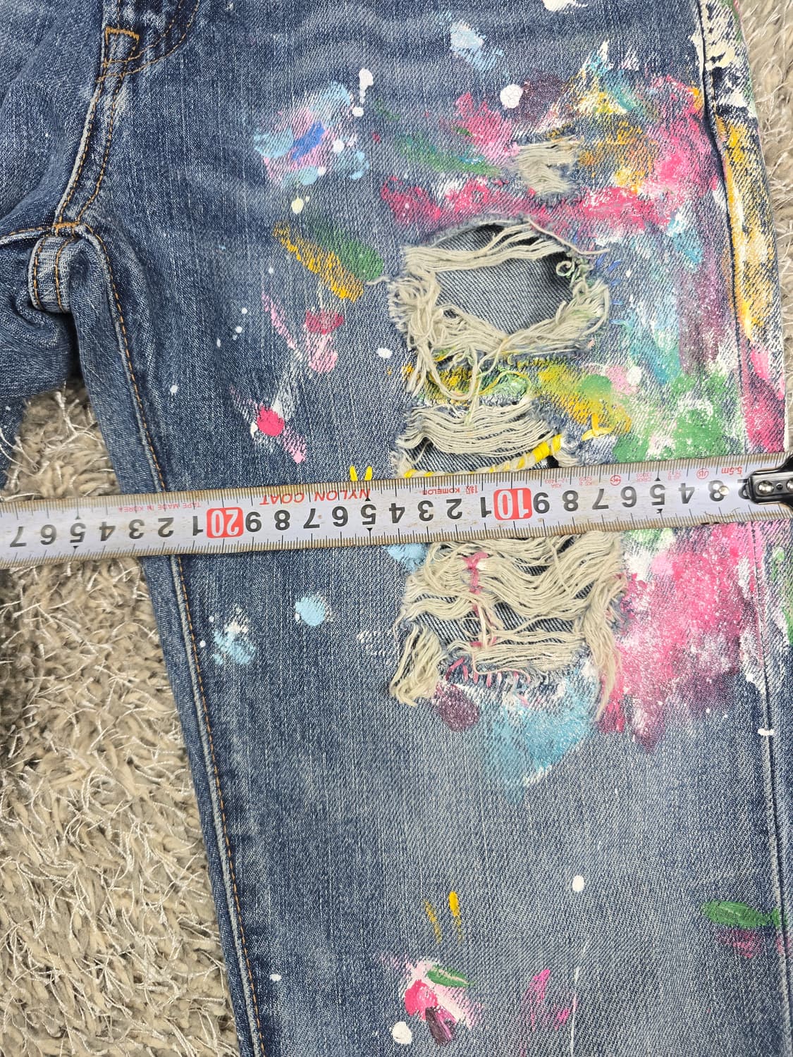 폴로 랄프로렌 페인트 데님 청바지 34 상품이미지7