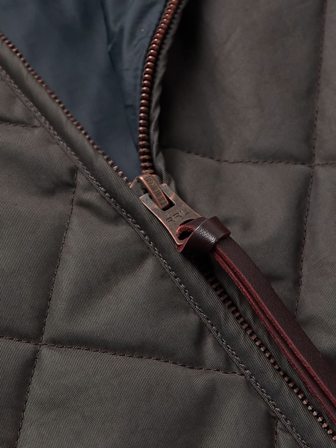 RRL 벨튼 스탠드 칼라 퀼티드 퀼팅 리사이클 봄버 자켓 블랙 XL 상품이미지4