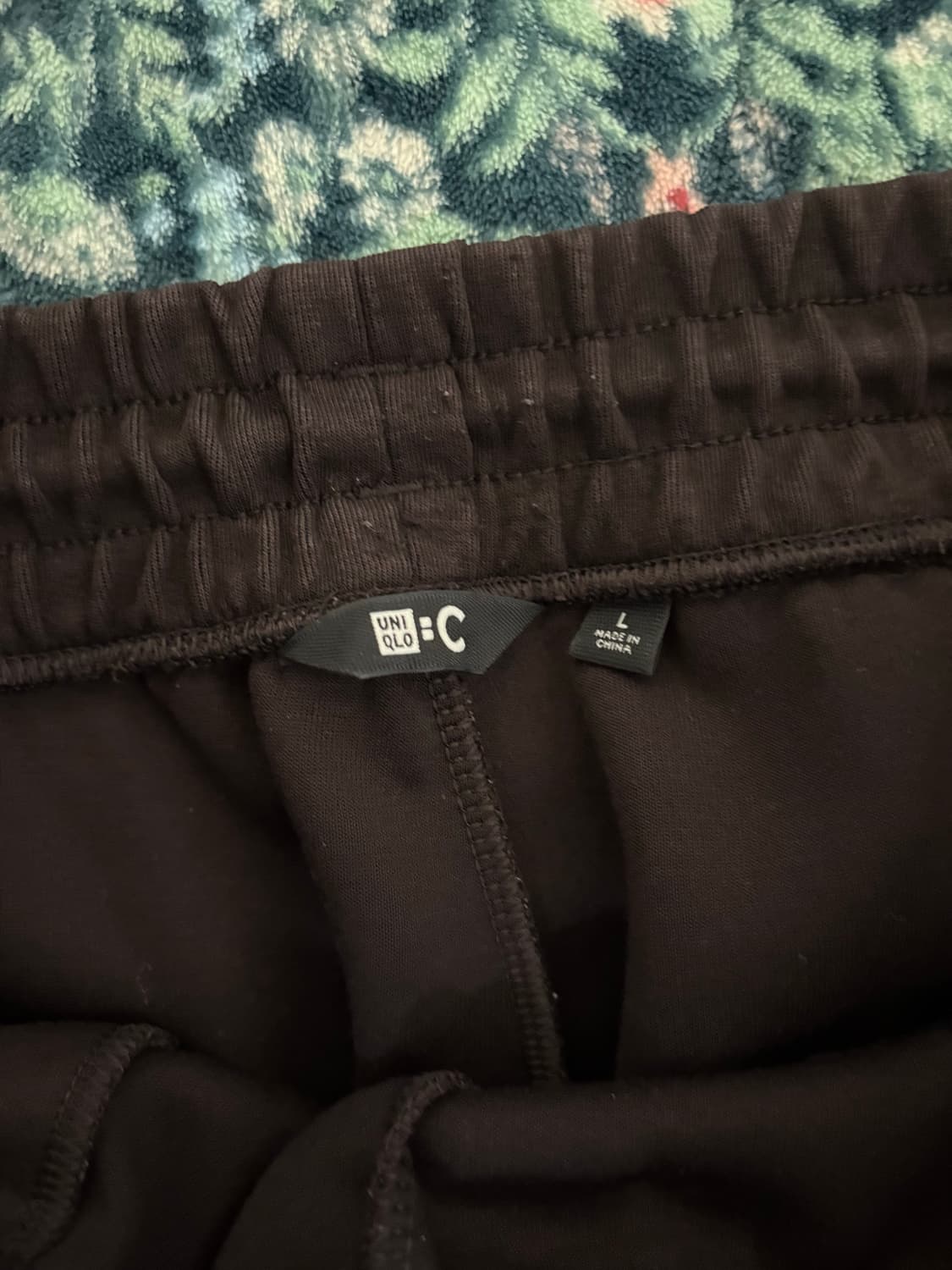 유니클로 U - 다크브라운 와이드 스웻팬츠 상품이미지3