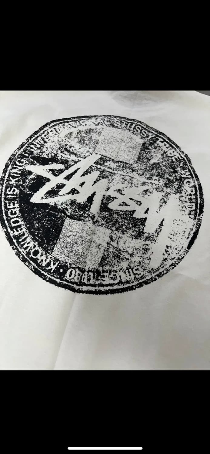 Stussy International 흰색 반팔 티셔츠 XL 상품이미지4