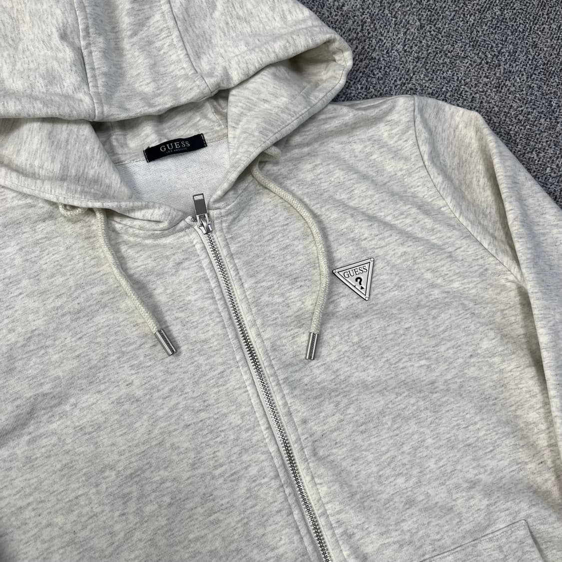 <게스 멜란지 화이트 후드집업> No.1433 상품이미지7