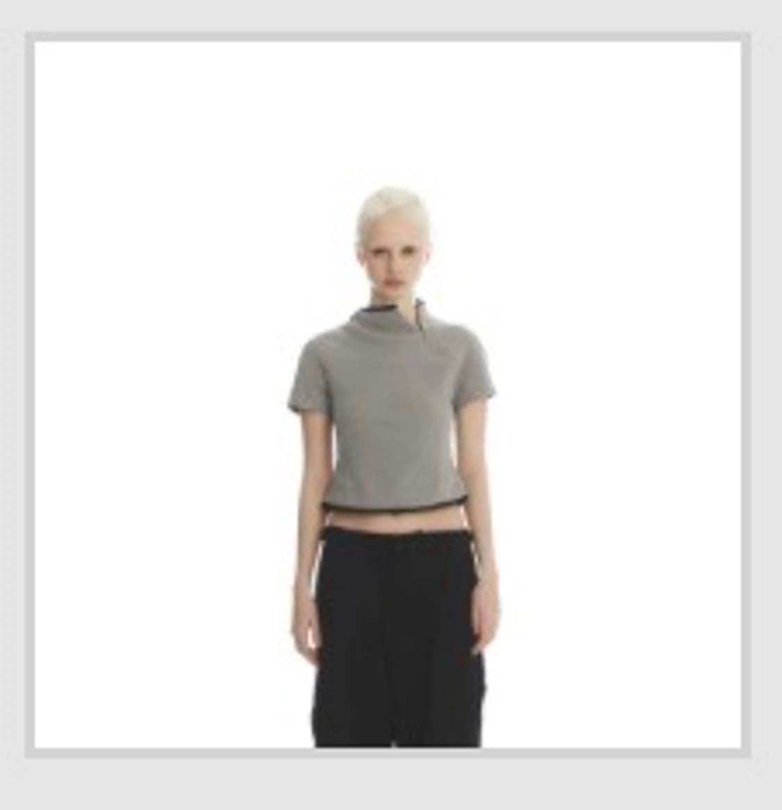 differentis디퍼런트이즈오케이 quarter zip croptop 상품이미지4