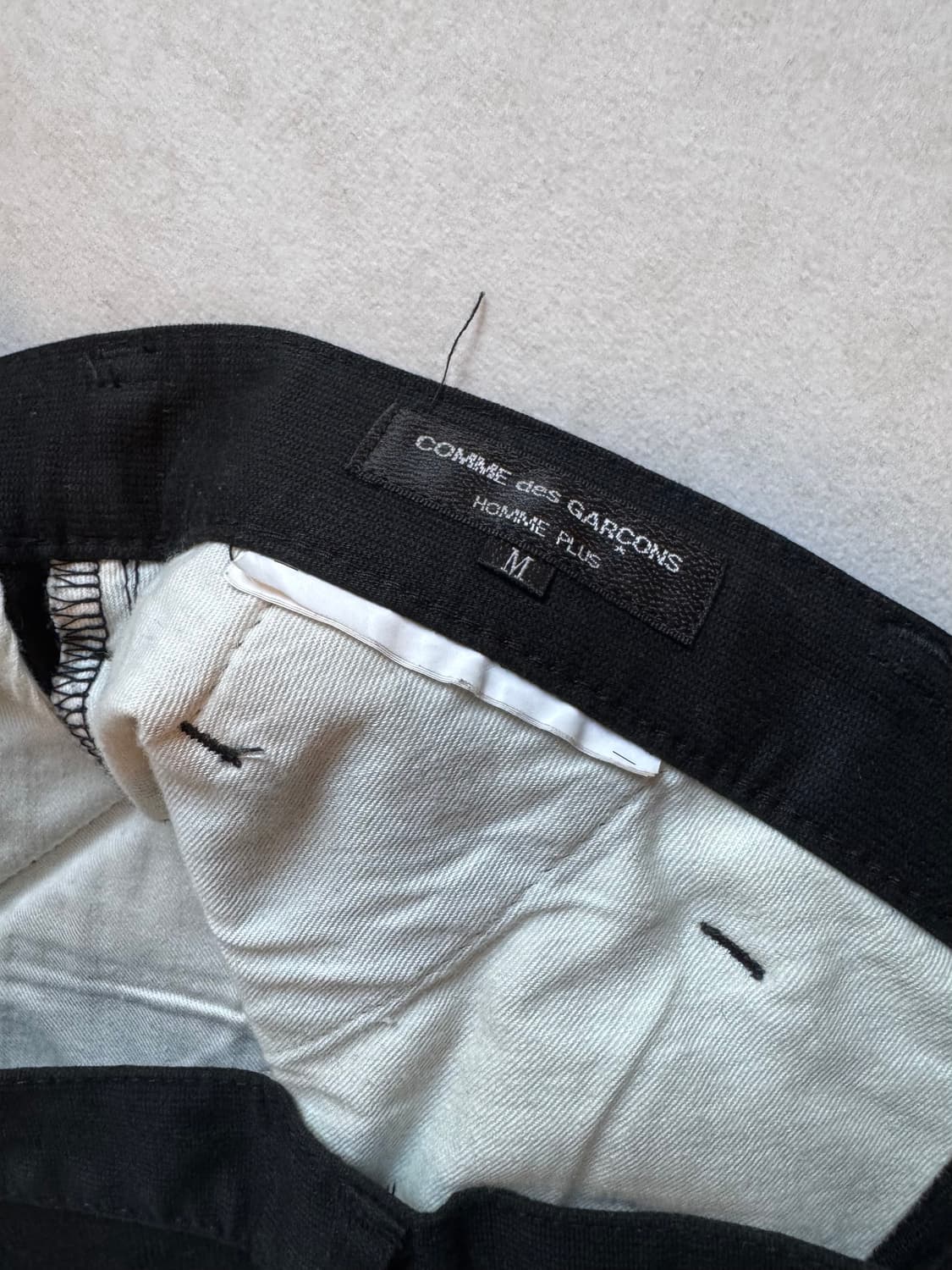 꼼데가르송 옴므 플러스 코튼 팬츠 상품이미지3