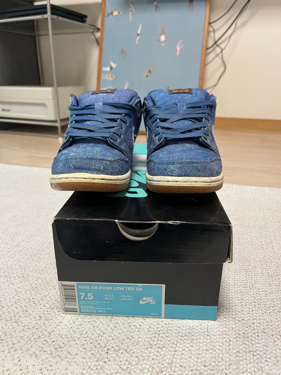 나이키 SB 덩크 로우 TRD QS 데님 255 상품이미지1