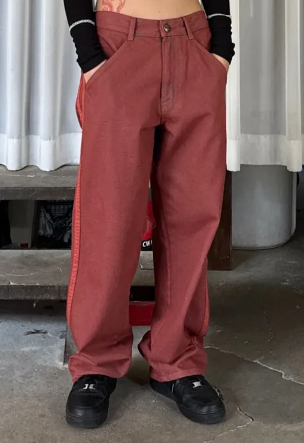 Sculptor Straight Line Denim Pants Brick 상품이미지6