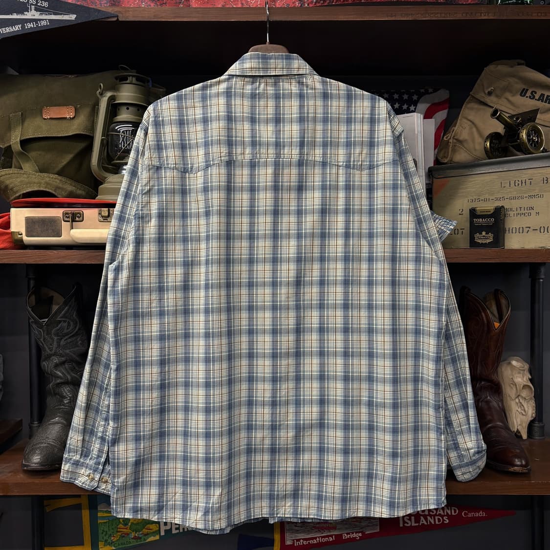 파타고니아 현행 풀오버 미니 플래드 피싱지퍼 나일론 셔츠 N193 상품이미지2