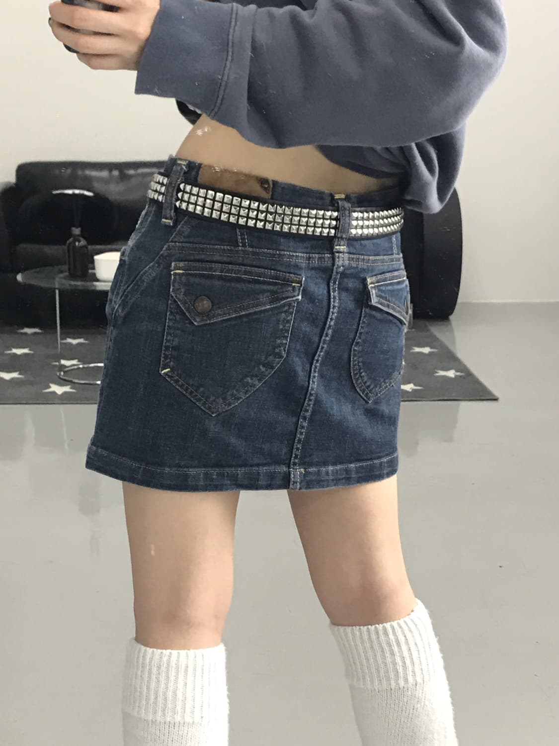 Vintage Denim Mini Skirts 상품이미지3