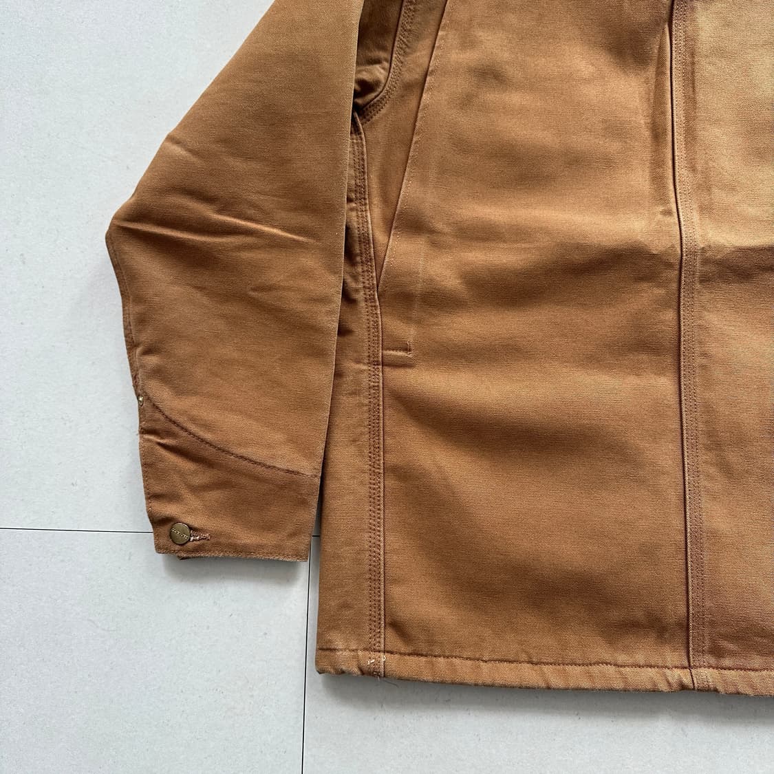 17년생산 칼하트 C001 브라운 초어자켓 S 멕시코 상품이미지9