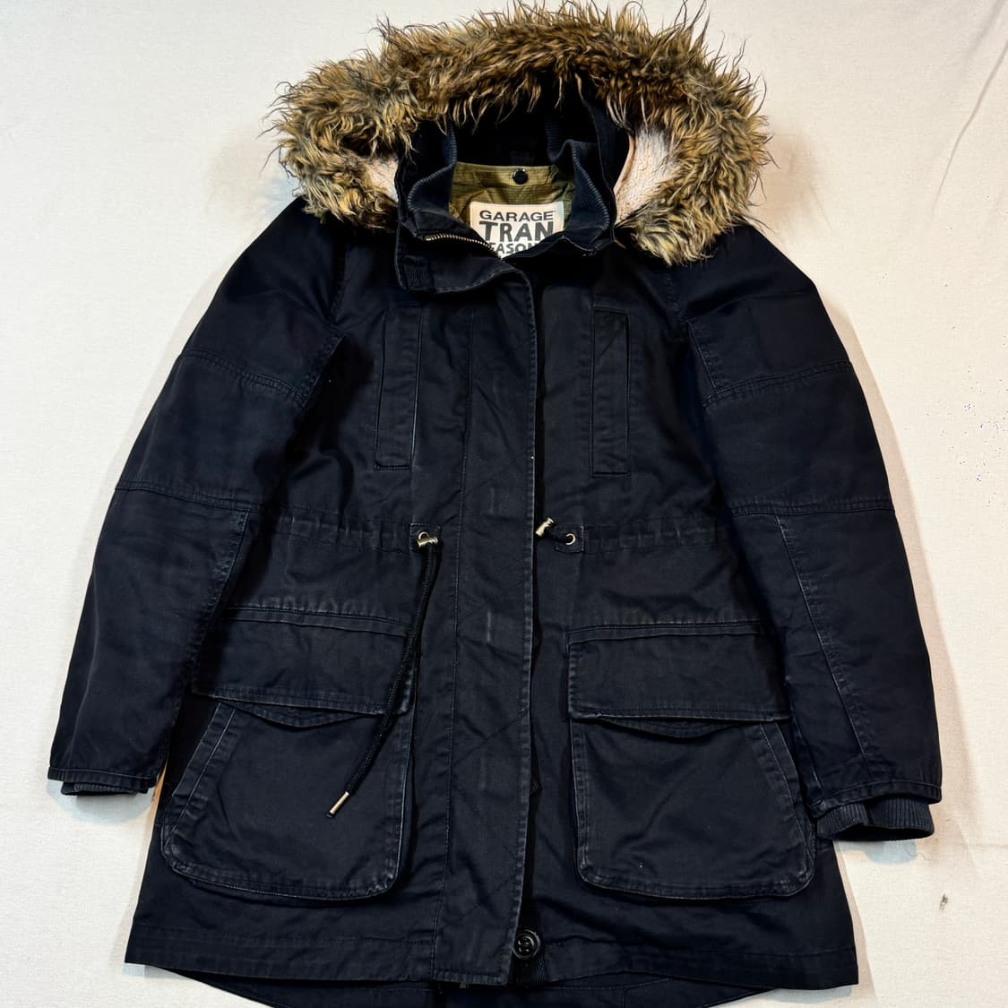 M) GARAGE 개러지 퍼 트리밍 파카 야상 점퍼 상품이미지2