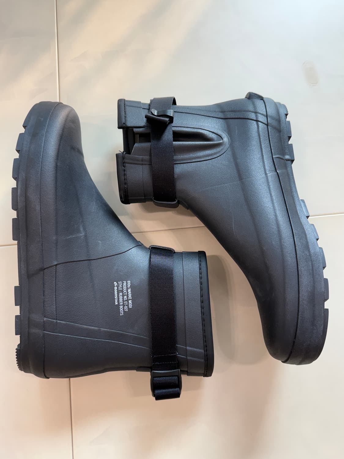 문스타 810s 마르케모디 레인부츠 차콜 280사이즈 상품이미지2