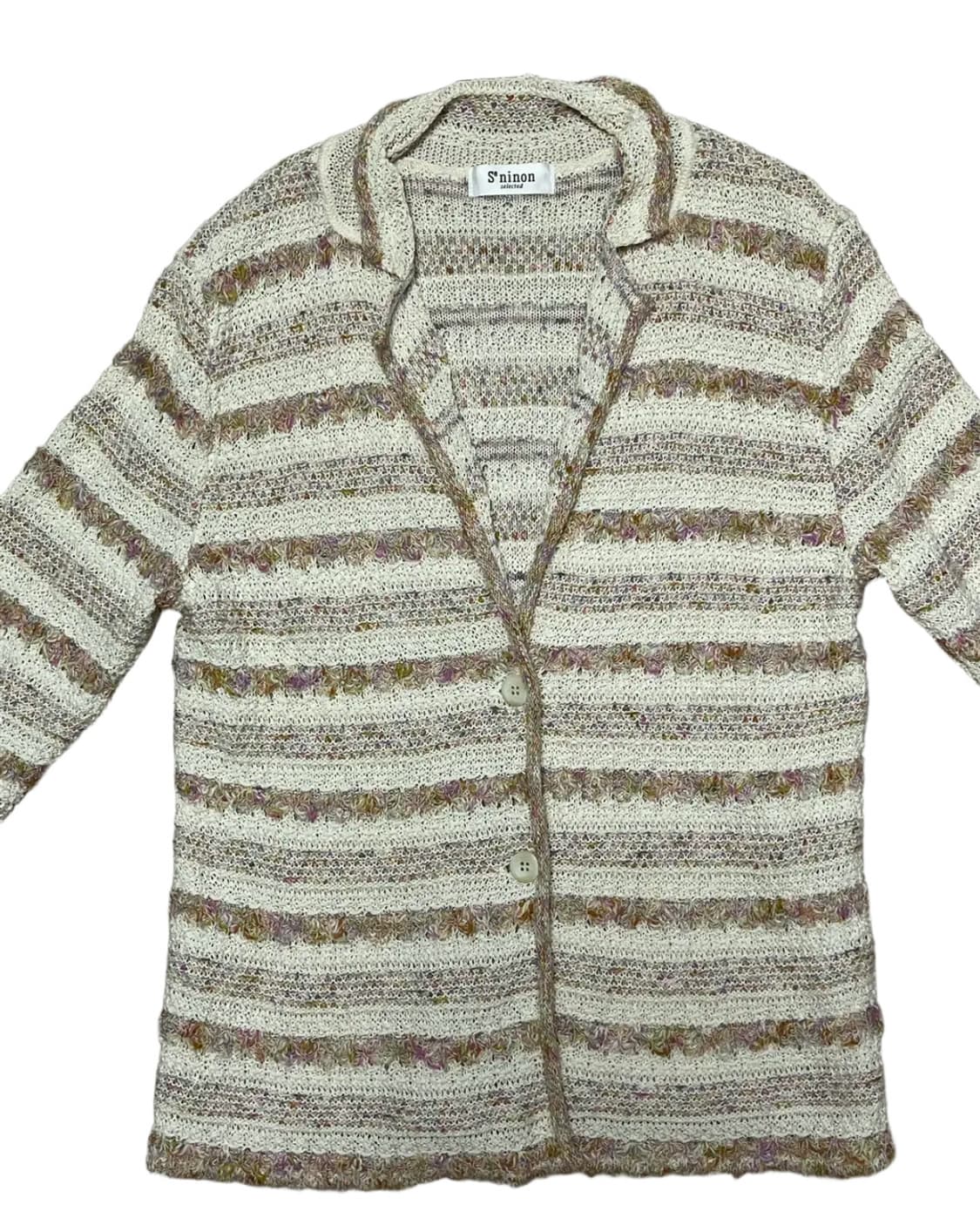 Rainbow boucle cardigan 상품이미지2