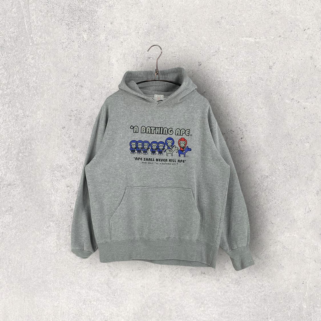 베이프 00‘s 베이비 마일로 로고 후드 상품이미지1