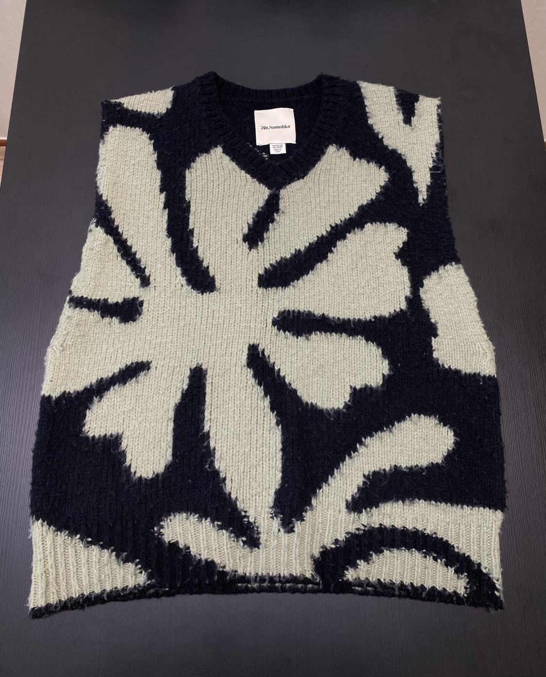 자라 nanushka 울 니트 조끼 S-M 나누시카 상품이미지1