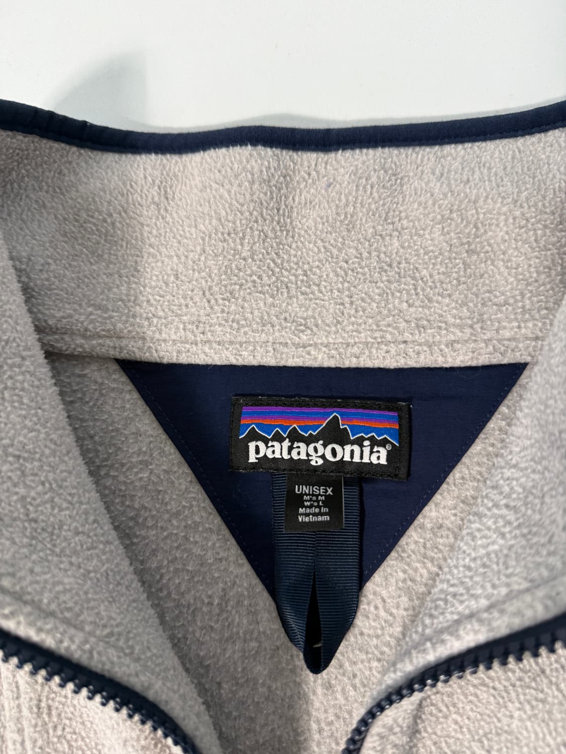 파타고니아 루즈핏 오트밀 헤더 신칠라 하프집 플리스 자켓  상품이미지5