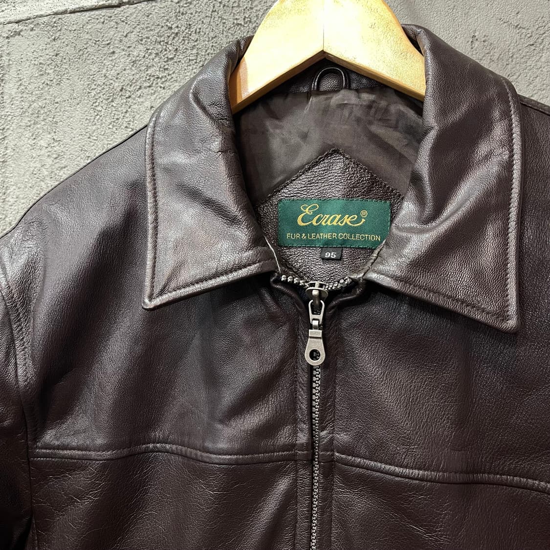 빈티지 Ecrase 산양 가죽 자켓 상품이미지3