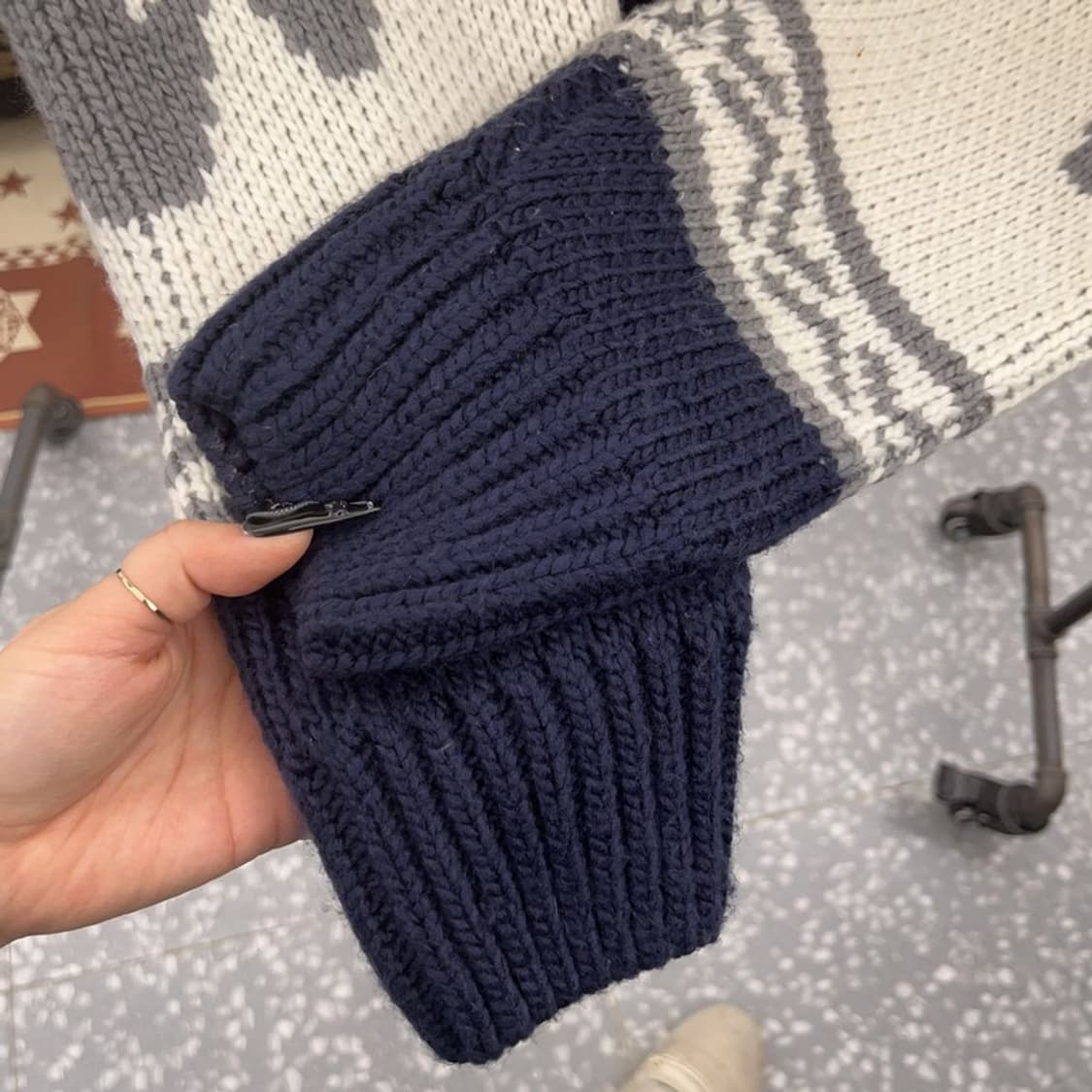 락케이크 플라워 코위찬 니트 뜨개 가디건 S C08581 상품이미지7