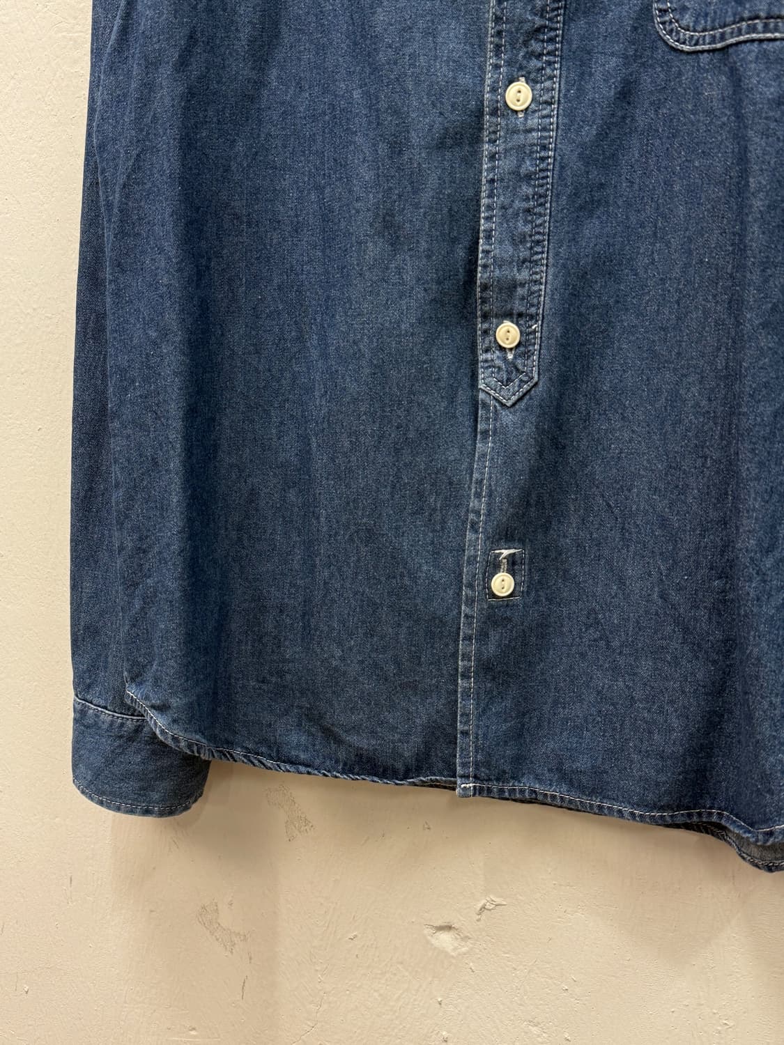L) Bobson Rounded Collar Denim Shirt 상품이미지4